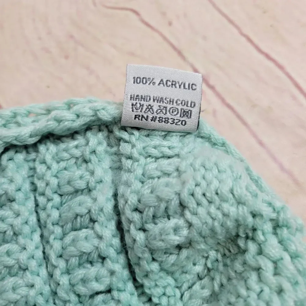 CC kids hat, mint green. 7